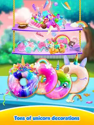 Play Unicorn Rainbow Donut - Sweet Desserts Bakery Chef