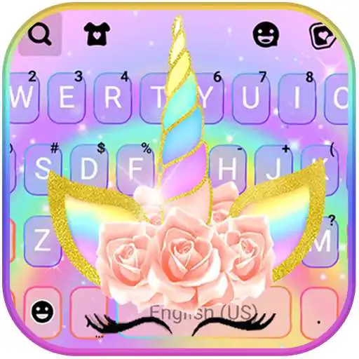 Play Unicorn Rainbow Keyboard Background APK