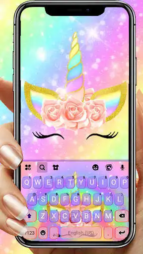 Play Unicorn Rainbow Keyboard Background  and enjoy Unicorn Rainbow Keyboard Background with UptoPlay