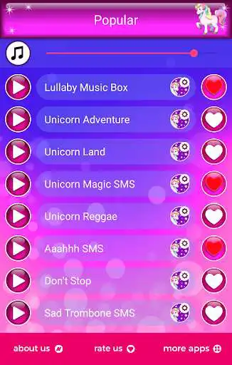 Play Unicorn Ringtones  and enjoy Unicorn Ringtones with UptoPlay