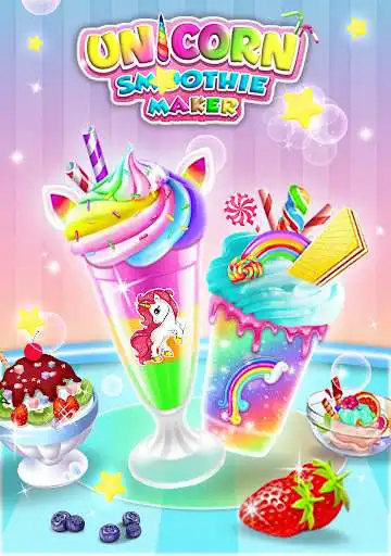 Play Unicorn Smoothie Maker as an online game Unicorn Smoothie Maker with UptoPlay