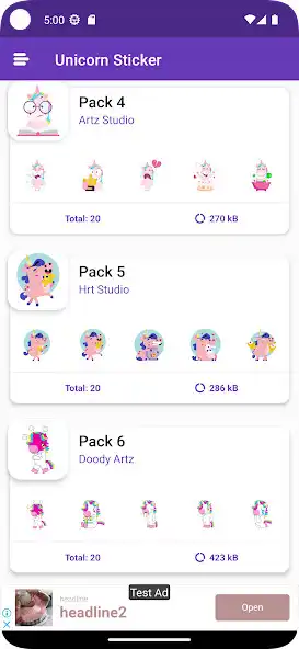 Play Unicorn Stickers : Wastickers and enjoy Unicorn Stickers : Wastickers with UptoPlay Play Unicorn Stickers : Wastickers and enjoy Unicorn Stickers : Wastickers with UptoPlay