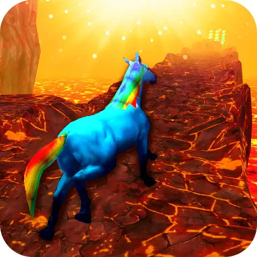 Free play online Unicorn Volcano Escape APK