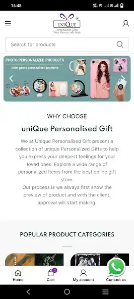 Play Unique Personalised Gift  and enjoy Unique Personalised Gift with UptoPlay