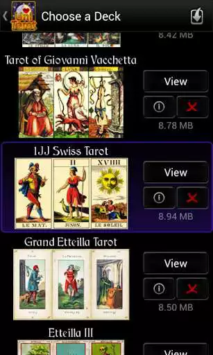 Play Uni Tarot (8 decks+) as an online game Uni Tarot (8 decks+) with UptoPlay