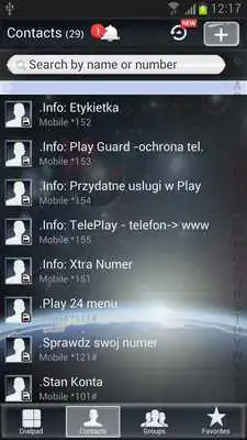 Play Universe Theme for GO Contacts