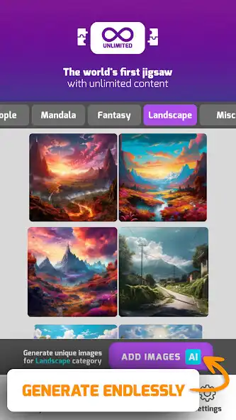 Play Unlimited! Jigsaw AI Puzzles  and enjoy Unlimited! Jigsaw AI Puzzles with UptoPlay