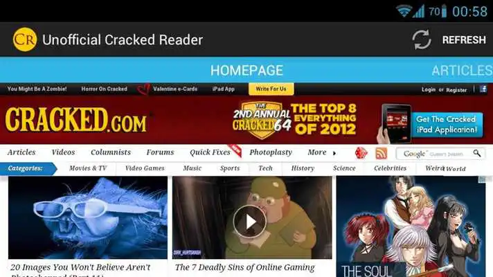 Play Unofficial Cracked Reader