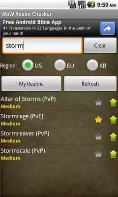 Play Unofficial WoW Realm Checker