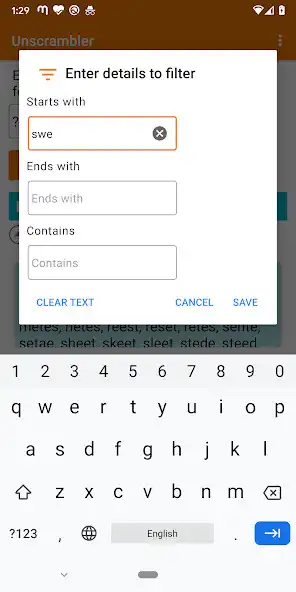 Play Unscrambler as an online game Unscrambler with UptoPlay