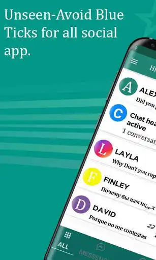 Play APK Unseen: Hidden Chat, No Last Seen, Hide Blue tick  and enjoy Unseen: Hidden Chat, No Last Seen, Hide Blue tick using Ap