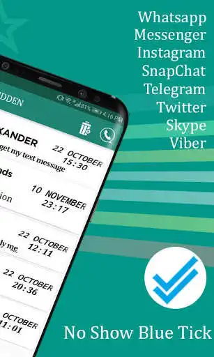 Play APK Unseen: Hidden Chat, No Last Seen, Hide Blue tick  and enjoy Unseen: Hidden Chat, No Last Seen, Hide Blue tick using Ap