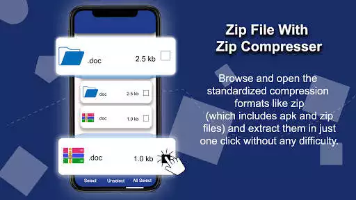 Play Unzip Archiver: Zip & Unzip file Extractor Android as an online game Unzip Archiver: Zip & Unzip file Extractor Android with UptoPlay