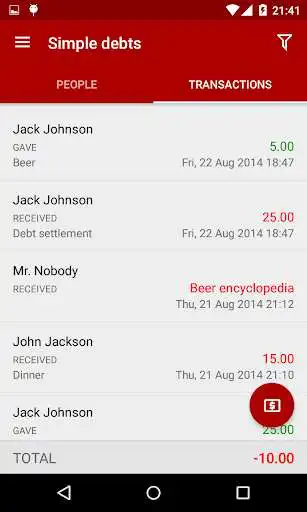 Play APK U.O.me (Debt Manager)  and enjoy U.O.me (Debt Manager) with UptoPlay cz.kns.uome