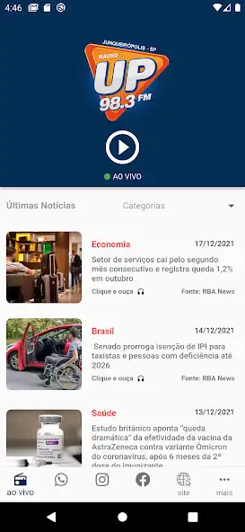 Play UP 98.3 FM Junqueirópolis SP as an online game UP 98.3 FM Junqueirópolis SP with UptoPlay
