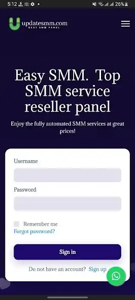 Play Updatesmm.Com - SMM Panel as an online game Updatesmm.Com - SMM Panel with UptoPlay