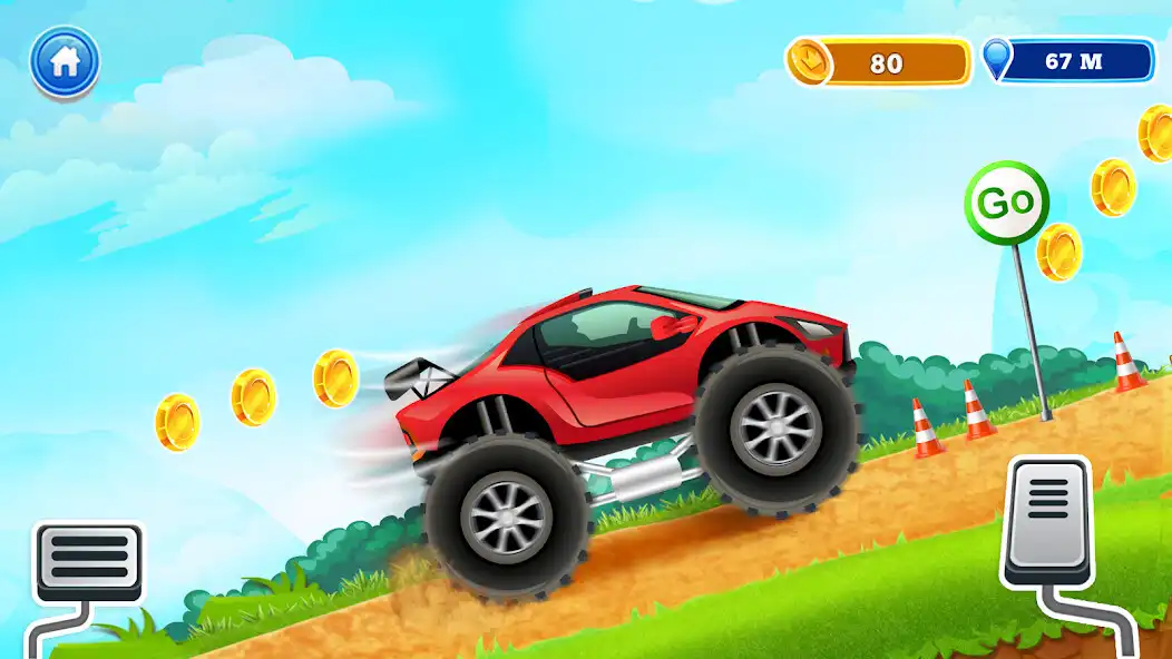 Play Uphill Races Car Game for kids as an online game Uphill Races Car Game for kids with UptoPlay