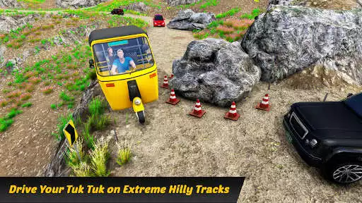 Play Uphill Tuk Tuk Auto Rickshaw: Mountain Driving as an online game Uphill Tuk Tuk Auto Rickshaw: Mountain Driving with UptoPlay