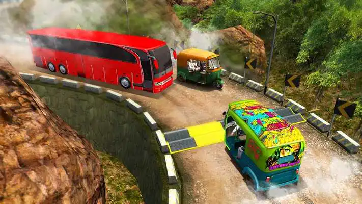 Play Uphill Tuk Tuk Rickshaw Driving