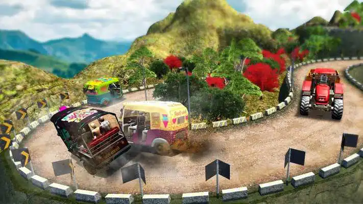 Play Uphill Tuk Tuk Rickshaw Driving