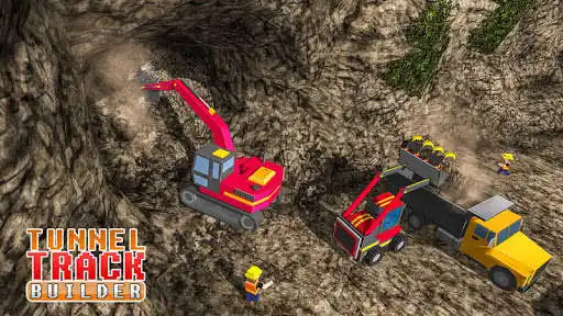 Play Uphill Tunnel Construction Train Builder