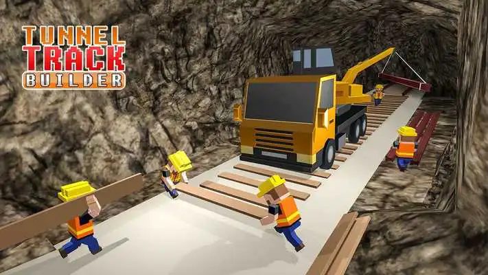 Play Uphill Tunnel Construction Train Builder