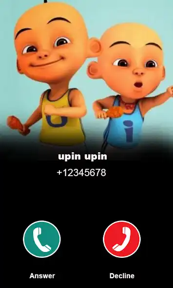 Play Upin Ipin Fake Calling you as an online game Upin Ipin Fake Calling you with UptoPlay