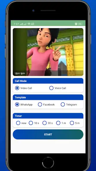 Play Upin ipin fake call as an online game Upin ipin fake call with UptoPlay