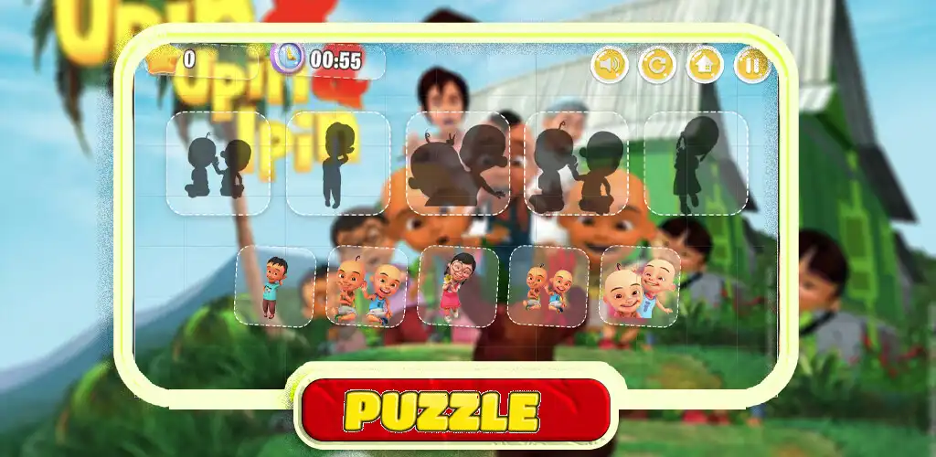 Play Upin Ipin puzzle- Cartoon as an online game Upin Ipin puzzle- Cartoon with UptoPlay