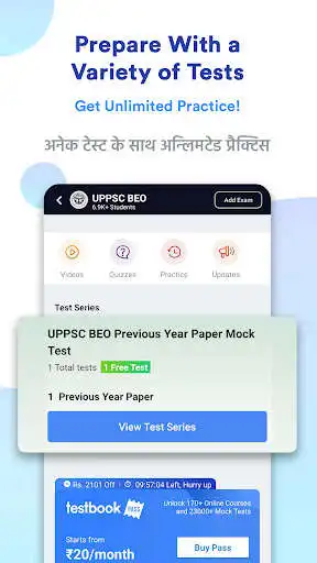 Play UPPSC BEO Prep App : Mock Test as an online game UPPSC BEO Prep App : Mock Test with UptoPlay