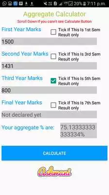 Play Uptu Aktu Percentage Calculator