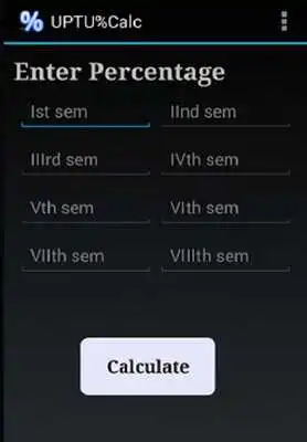 Play UPTU Percentage Calculator