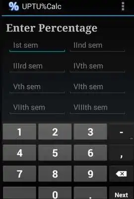 Play UPTU Percentage Calculator