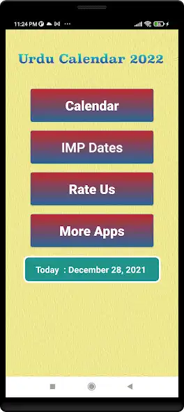 Play Urdu Islamic Calendar 2022 as an online game Urdu Islamic Calendar 2022 with UptoPlay