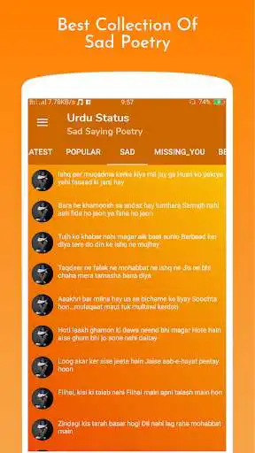 Play Urdu Sad Status Poetry as an online game Urdu Sad Status Poetry with UptoPlay