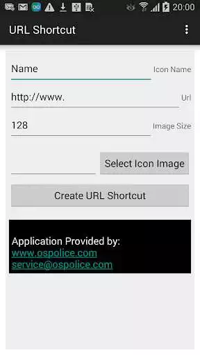 Play APK URL shortcut creator  and enjoy URL shortcut creator with UptoPlay com.ospolice.shortcutcreator