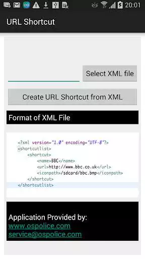 Play APK URL shortcut creator  and enjoy URL shortcut creator with UptoPlay com.ospolice.shortcutcreator