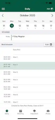 Play Ursuline Merici Schedule App as an online game Ursuline Merici Schedule App with UptoPlay