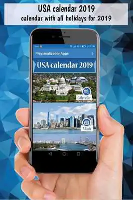 Play Usa calendar 2019 with holidays, us calendar free