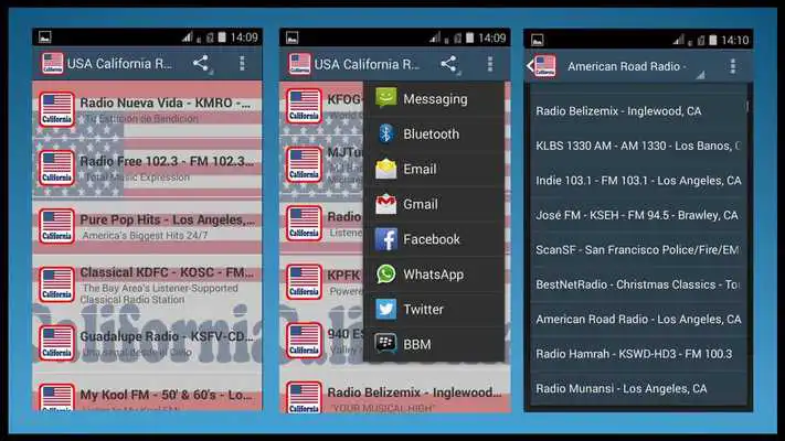 Play USA California Radio Stations
