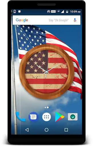 Play USA Clock Live Wallpaper