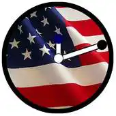 Free play online USA Flag Clock Widget APK
