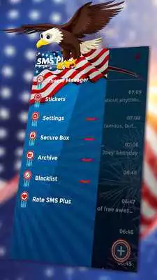 Play USA Independence Day SMS Plus