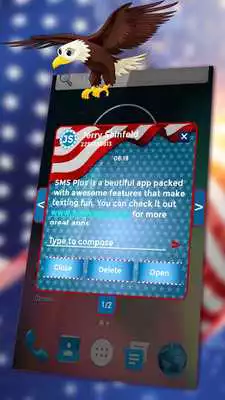 Play USA Independence Day SMS Plus
