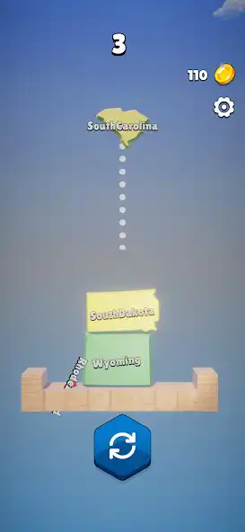 Play USA Map Stack as an online game USA Map Stack with UptoPlay