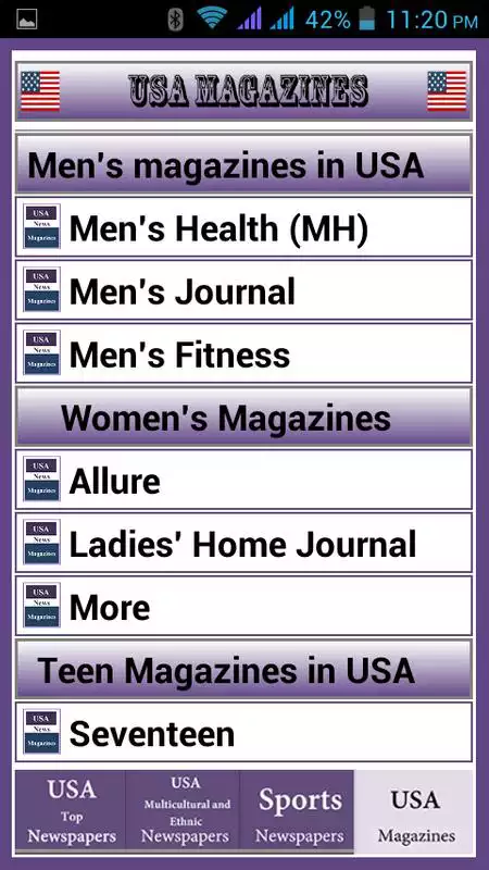 Play USA Newspapers  Top Magazines