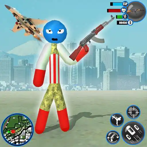 Play US Army Stickman Rope Hero-New Gangster Crime Game APK