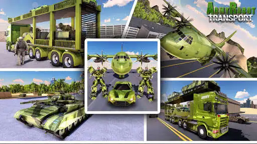 Play US Army Tank Robot Cargo Plane  and enjoy US Army Tank Robot Cargo Plane with UptoPlay