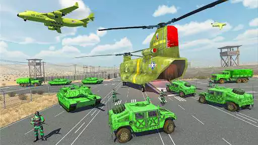 Play US Army Truck Sim Vehicles as an online game US Army Truck Sim Vehicles with UptoPlay