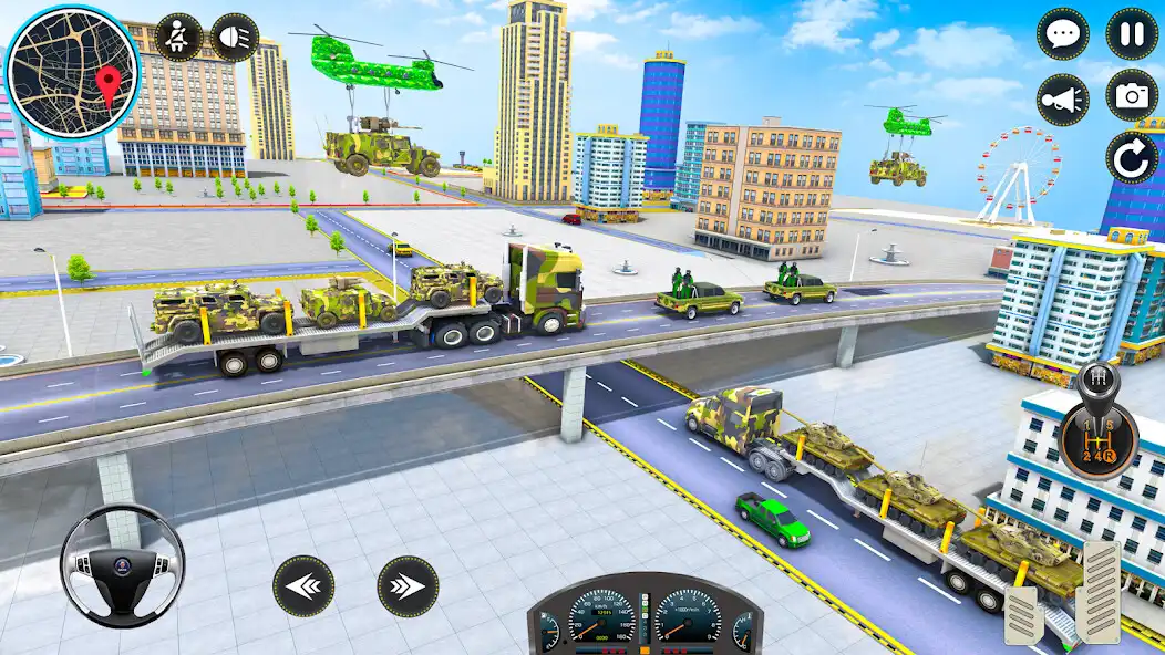 Play Us Army Vehicle Transport Sim  and enjoy Us Army Vehicle Transport Sim with UptoPlay